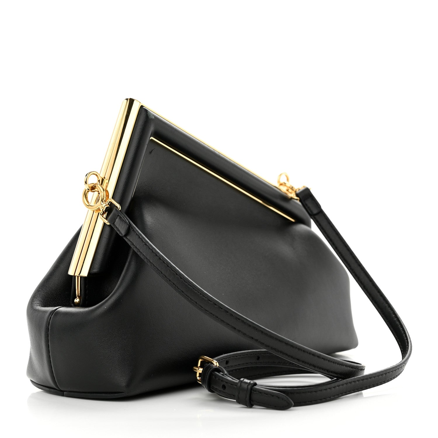 Fendi Shiny Nappa Small Fendi First Black 2 of 10