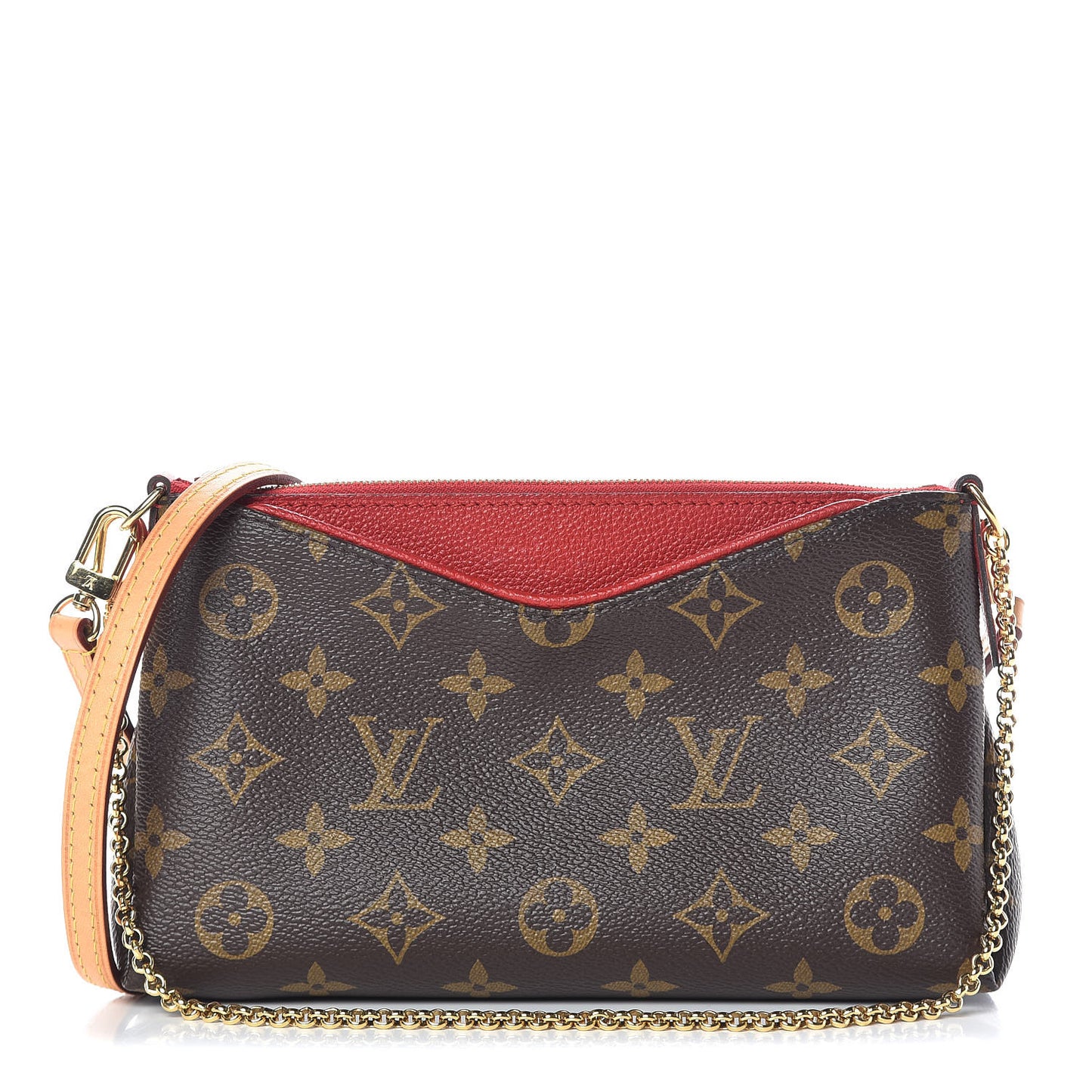 Monogram Pallas Clutch Cherry
