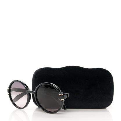 Gucci Acetate Round Sunglasses GG 1067/S Black 8 of 8