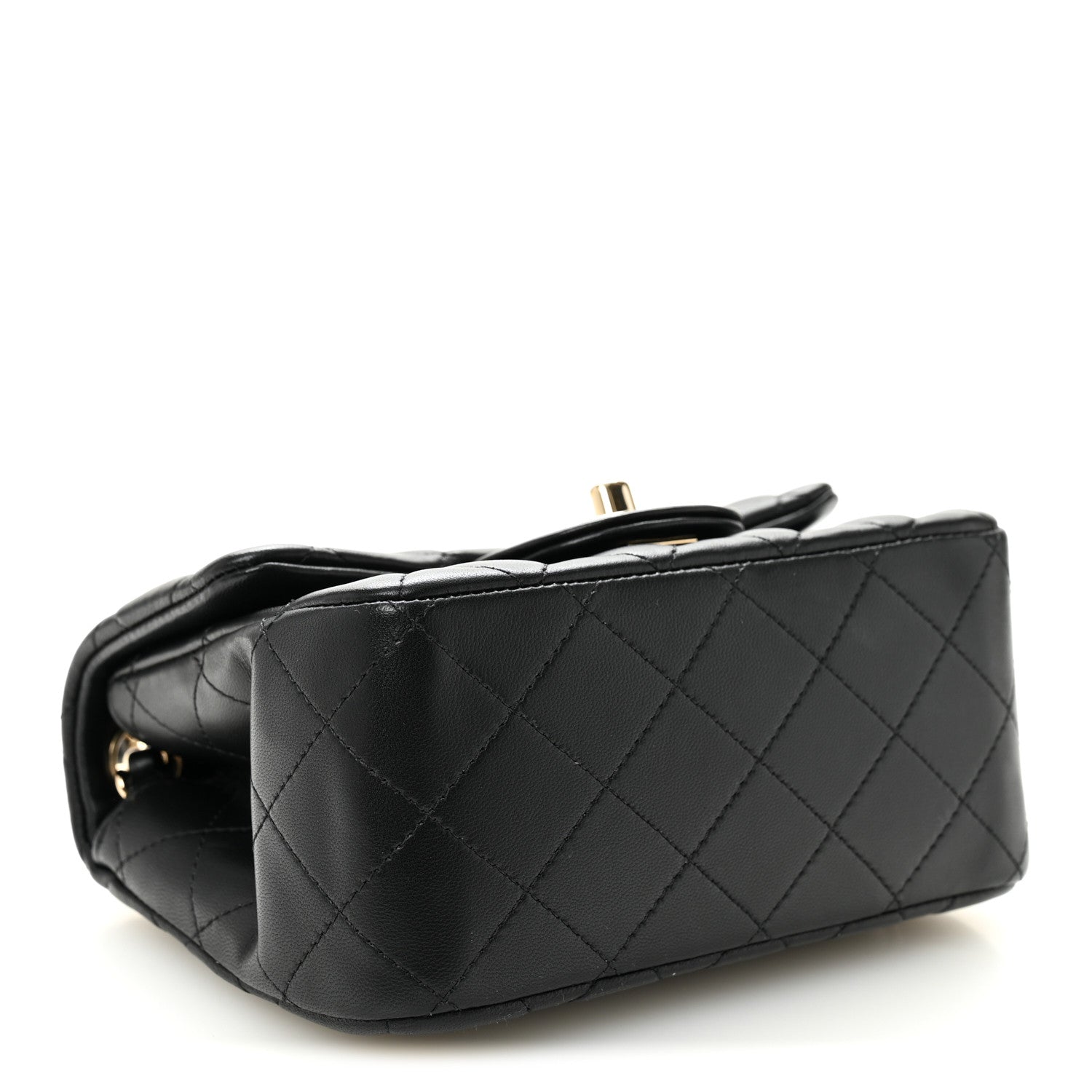 Chanel Lambskin Quilted Mini Square Flap Black 4 of 10