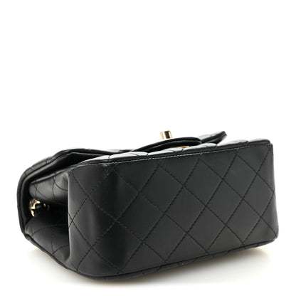 Chanel Lambskin Quilted Mini Square Flap Black 4 of 10