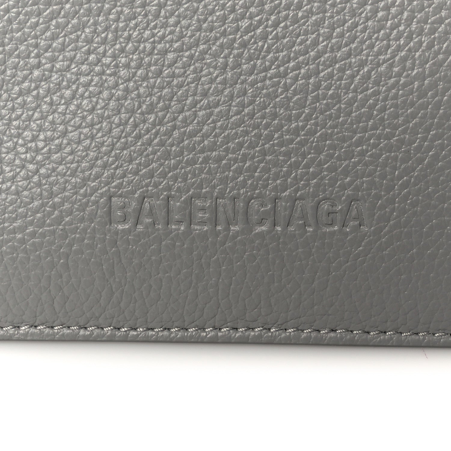 Balenciaga Calfskin Logo Embossed Small Tool 2.0 North-South Tote Balenciaga Grey 9 of 15