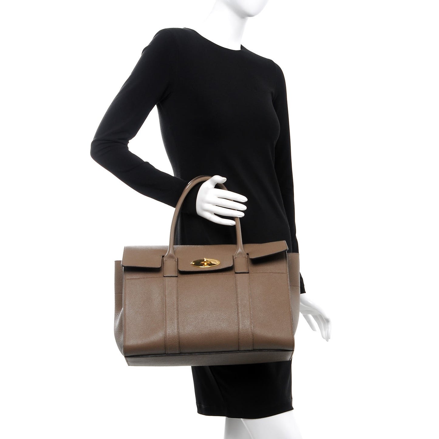Natural Grain Calfskin New Bayswater Clay