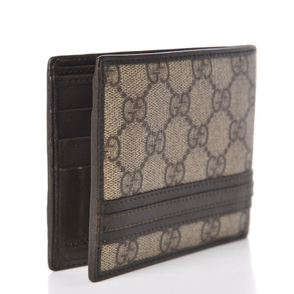 Gucci GG Supreme Monogram Bi-Fold Wallet Brown 3 of 11