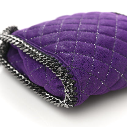 Stella McCartney Shaggy Deer Quilted Tiny Falabella Purple 5 of 12