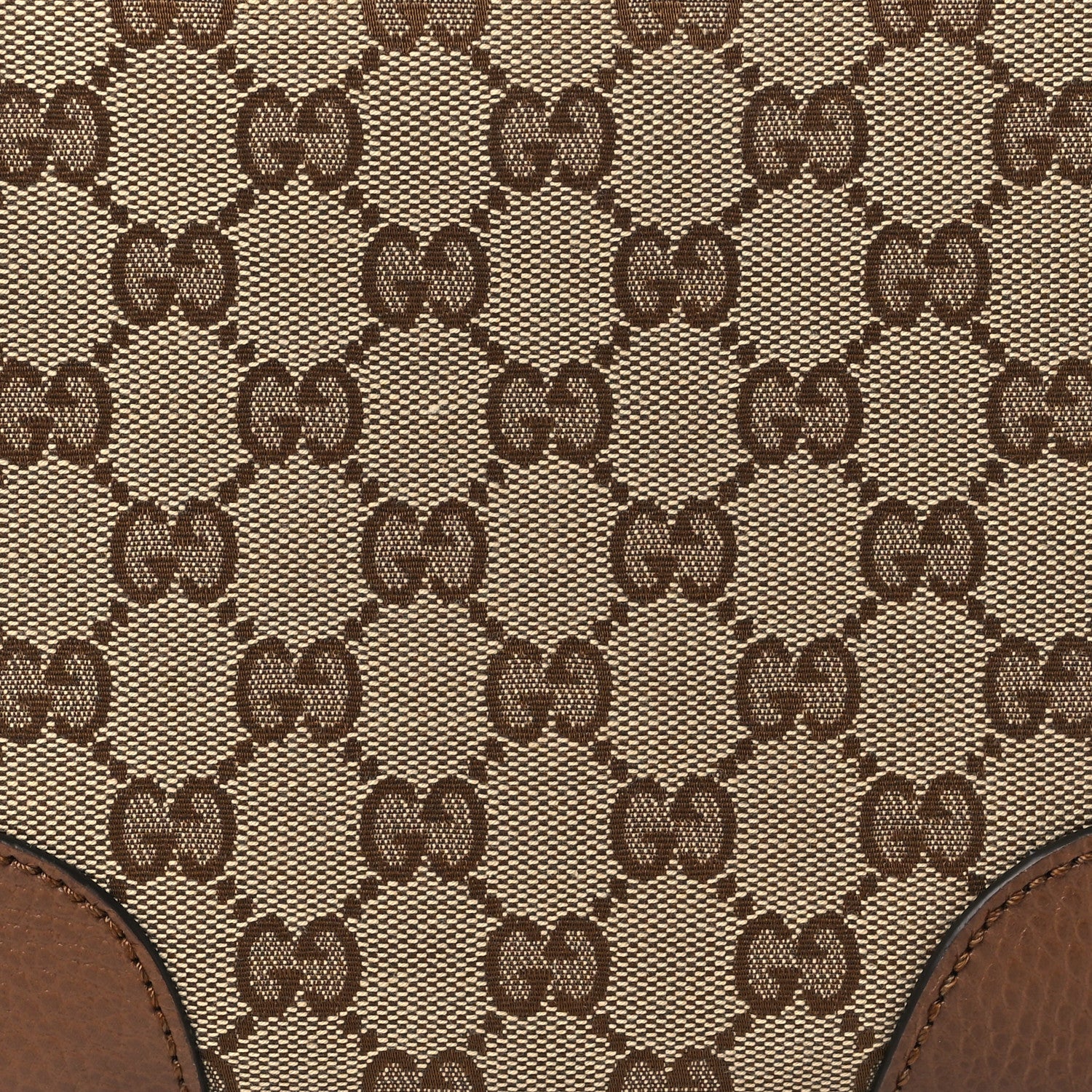Gucci Monogram Mini Bree Messenger Bag Beige Tabacco 8 of 8