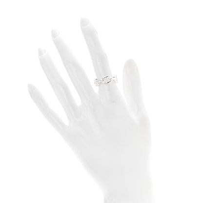 Hermes Sterling Silver PM Chaine d'Ancre Enchainee Band Ring 50 5.25 2 of 6