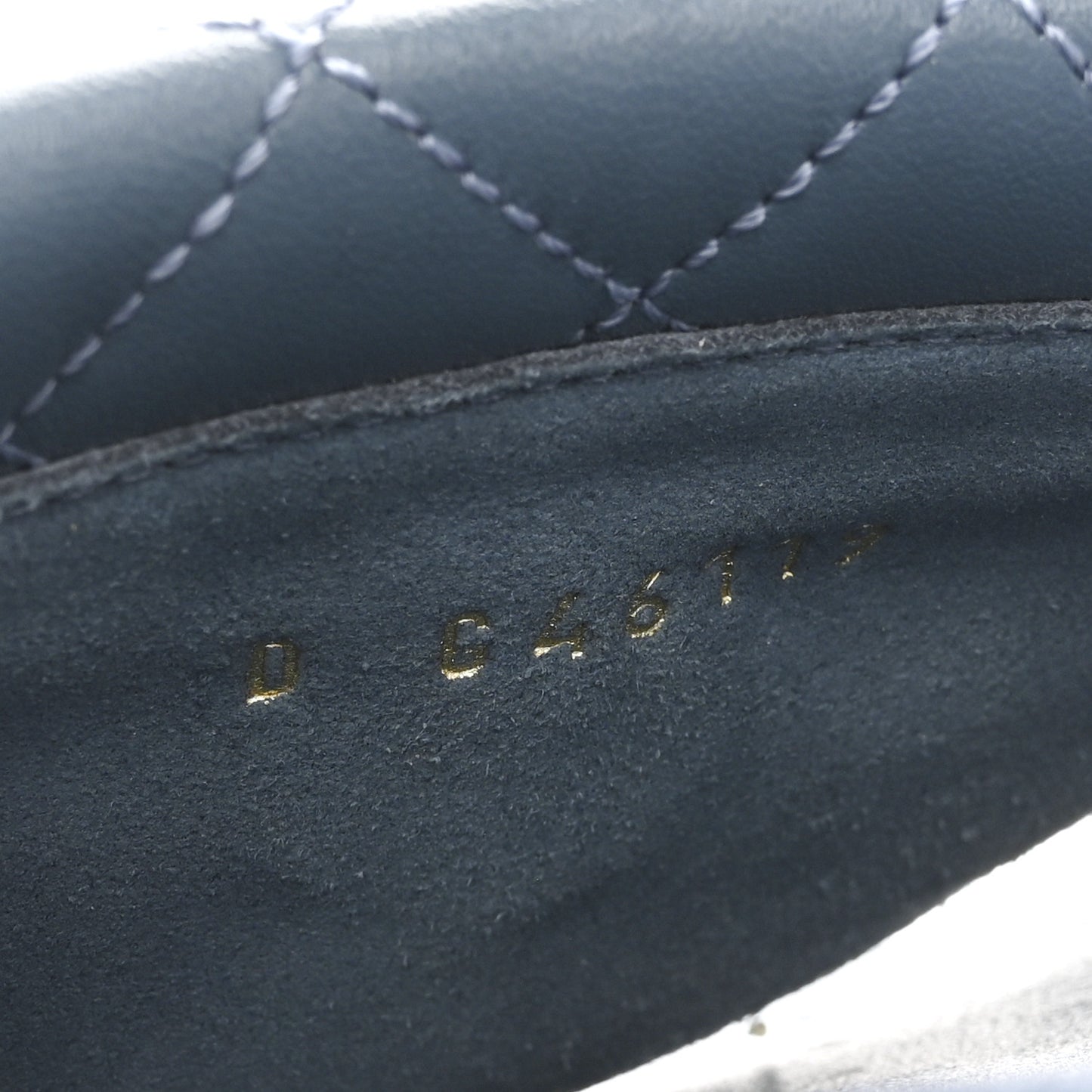 Lambskin Quilted Turnlock Flat Mules 40 Dark Blue
