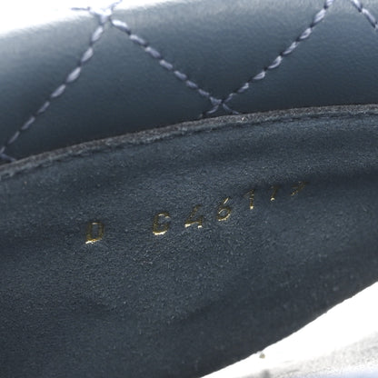 Chanel Lambskin Quilted Turnlock Flat Mules 40 Dark Blue 9 of 10