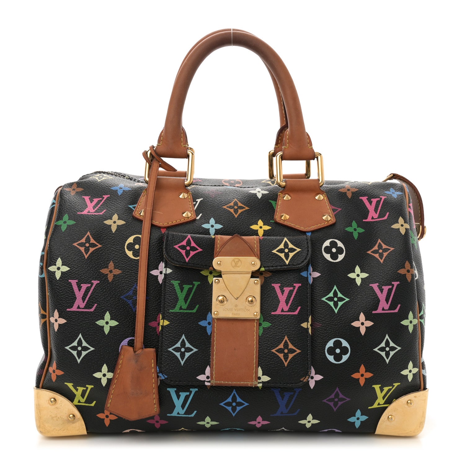 Louis Vuitton Monogram Multicolor Speedy 30 Black 1 of 11