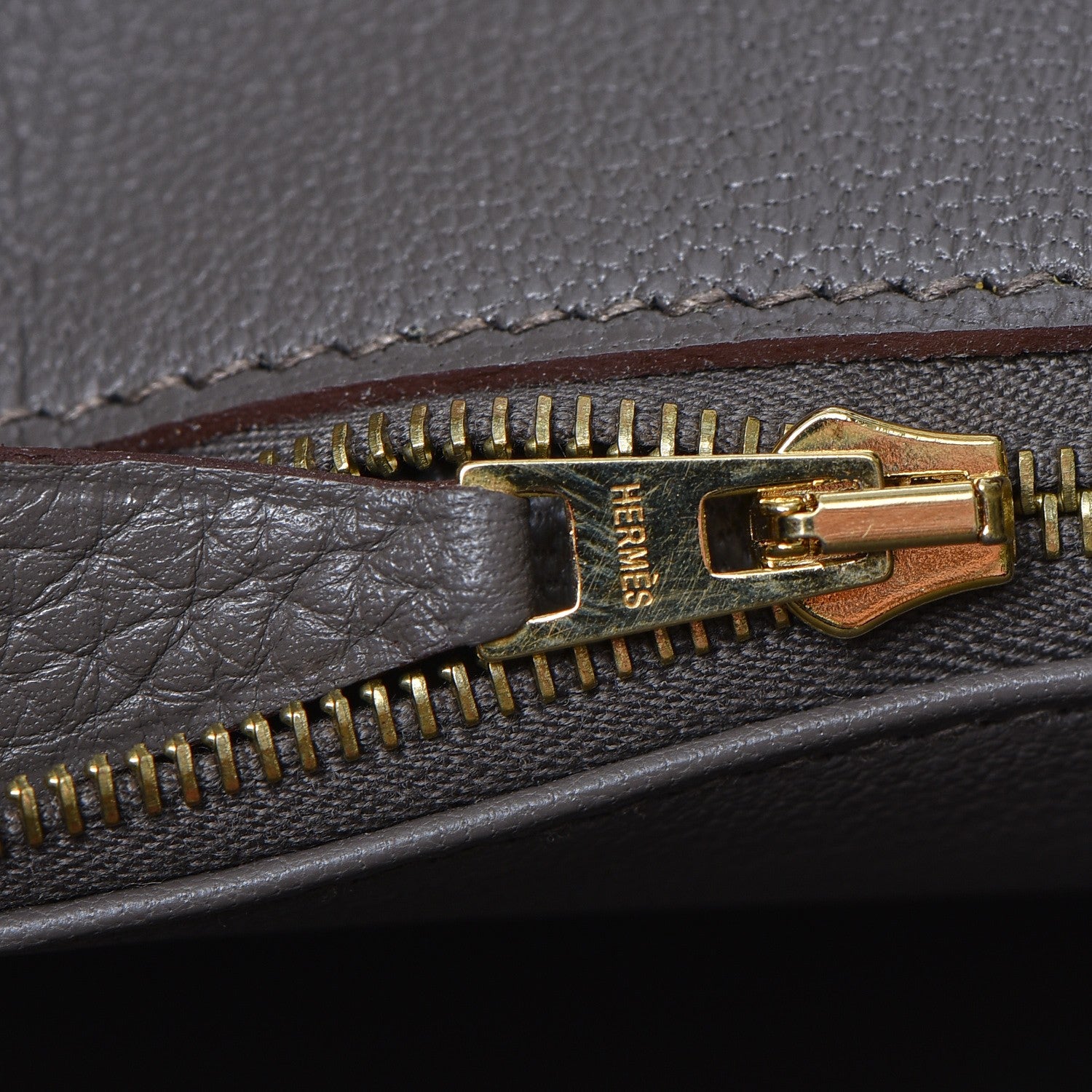 Hermes Taurillon Clemence Birkin 35 Etain 18 of 37