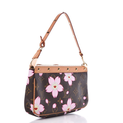 Louis Vuitton Monogram Cherry Blossom Pochette Accessories Brown 3 of 7