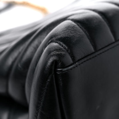 Saint Laurent Calfskin Y Quilted Monogram Medium Loulou Chain Satchel Black 12 of 21
