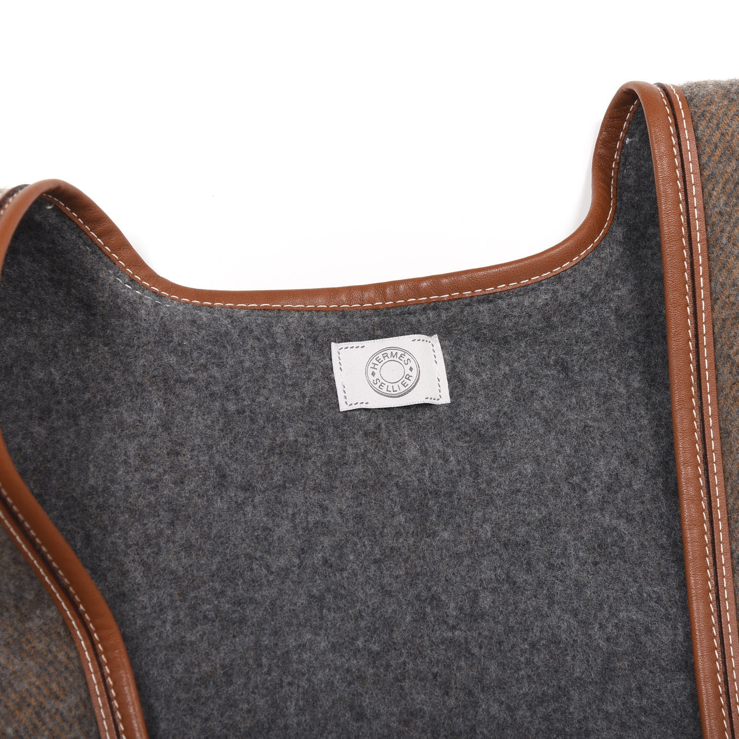 Hermes Wool Cashmere Bivouac Poncho Gold 3 of 3