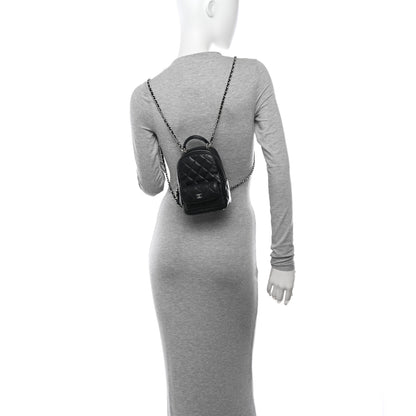 Chanel Caviar Quilted CC Mini Classic Backpack Black 2 of 11