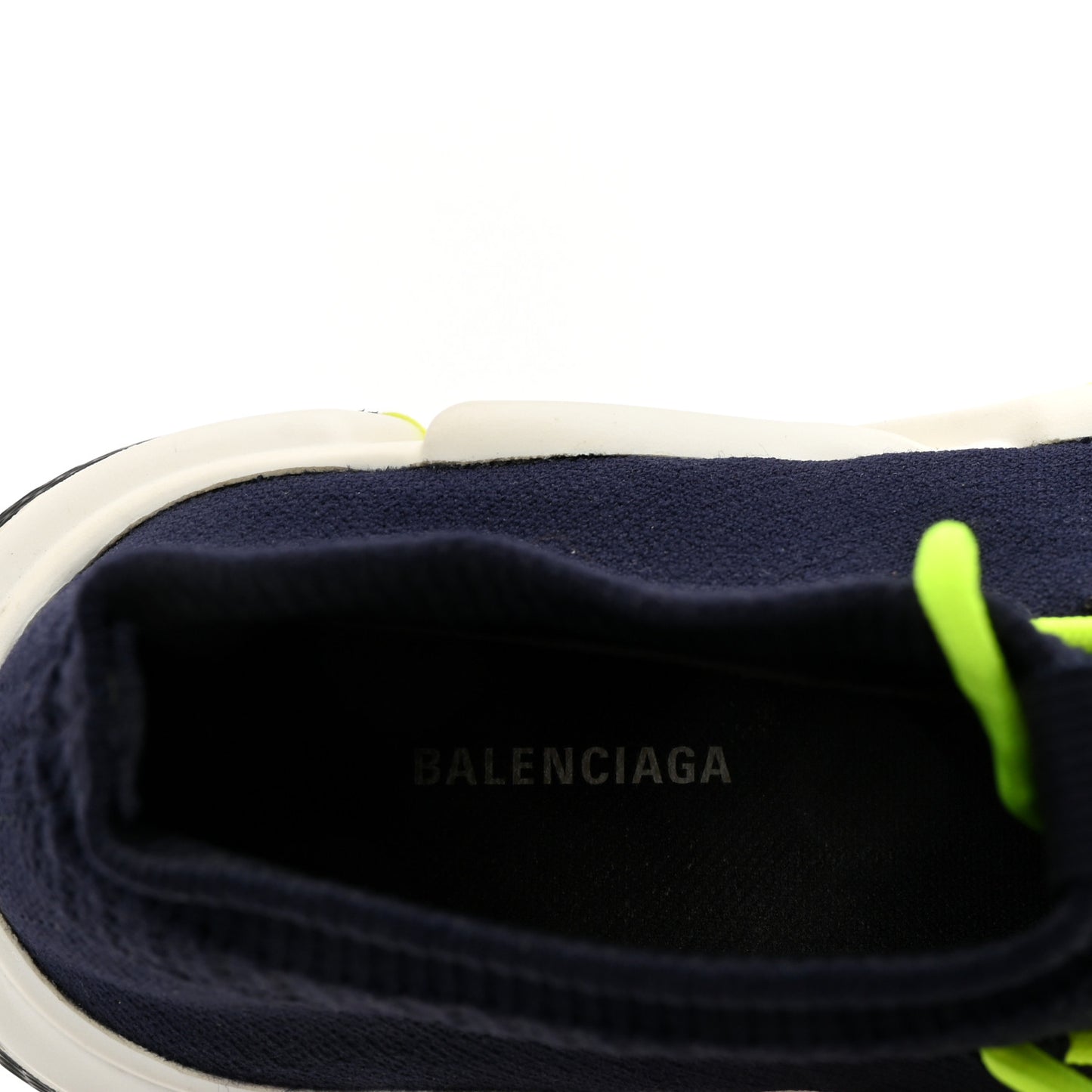 Sweatshirt Knit Womens Speed Lace Up Sneakers 37 Navy