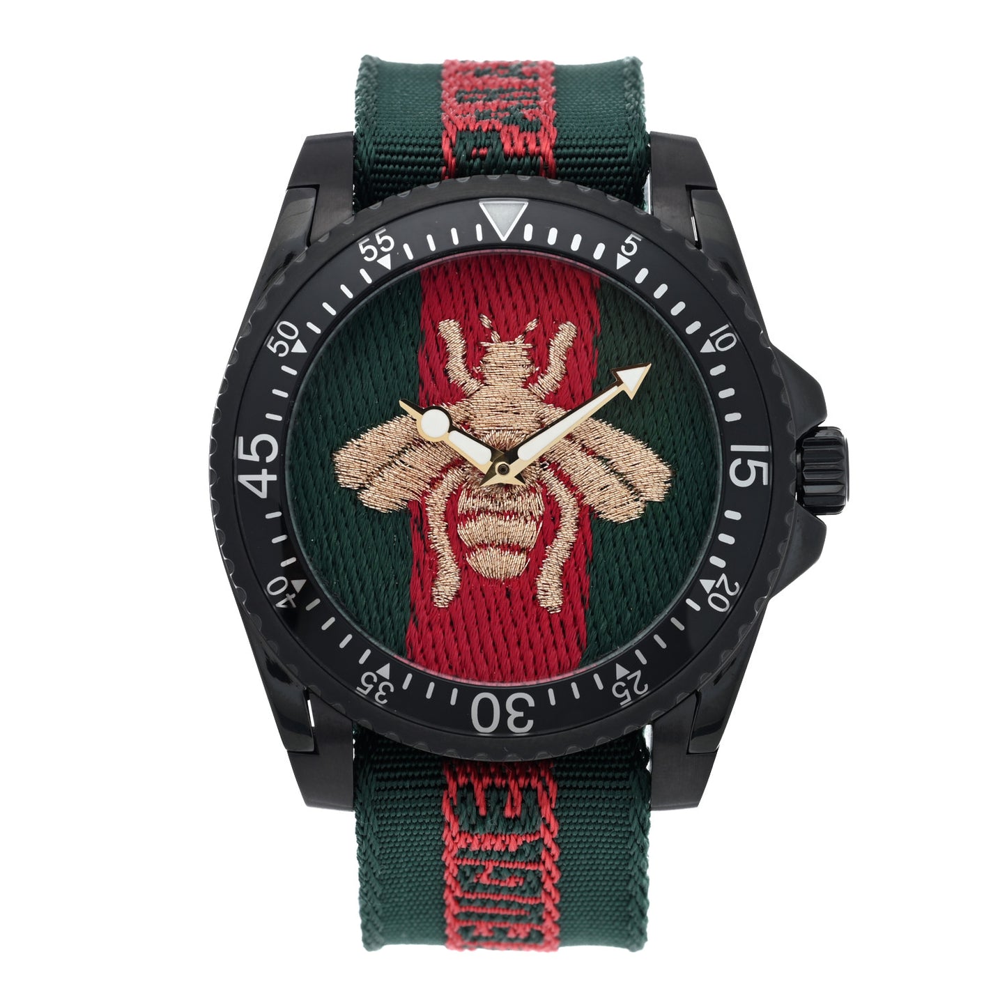 Stainless Steel Nylon 45mm Le Marche Des Merveilles Bee Quartz Watch Green