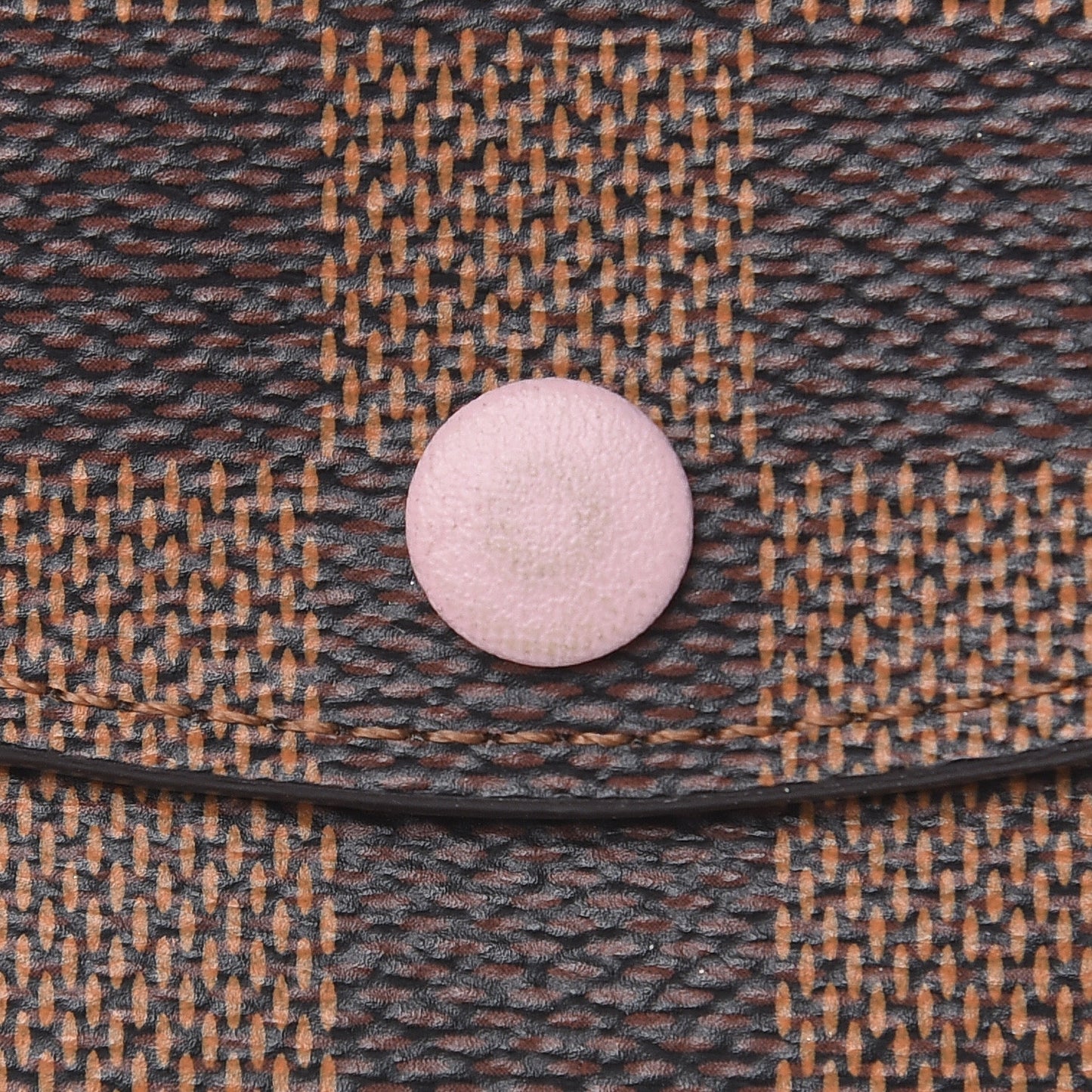 Damier Ebene Rosalie Coin Purse Rose Ballerine