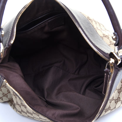 Gucci Monogram Large D Gold Hobo Dark Brown 5 of 12