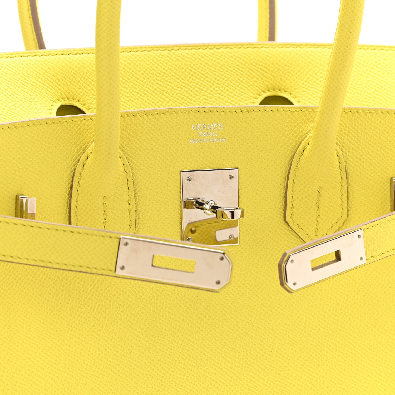 Hermes Epsom Birkin 30 Lime 5 of 10