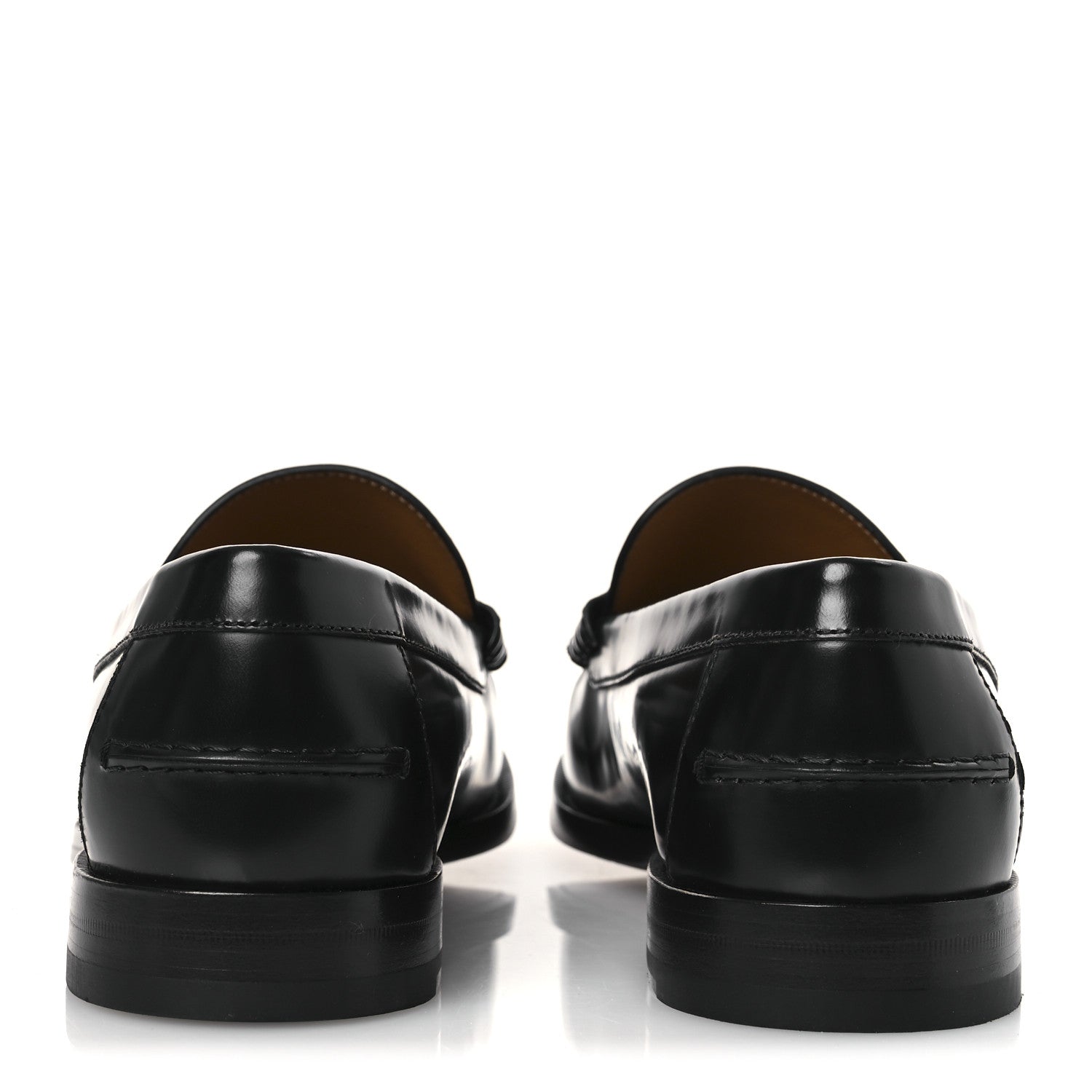 Gucci Calfskin Mens Interlocking G Millennial Ribot Loafers 13 Black 6 of 12