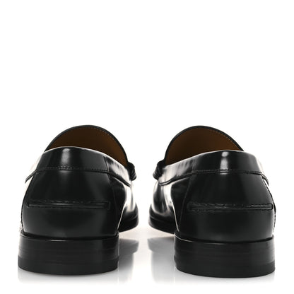 Gucci Calfskin Mens Interlocking G Millennial Ribot Loafers 13 Black 6 of 12
