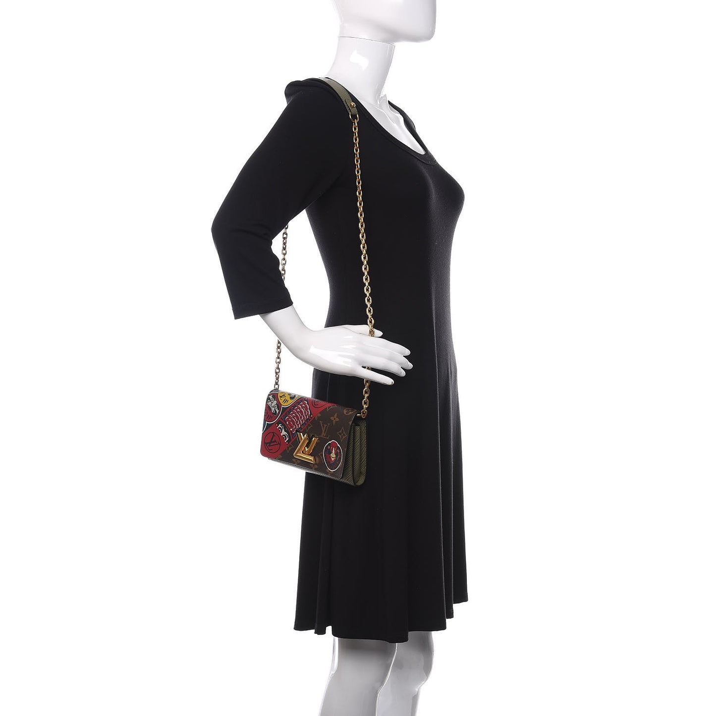 Monogram Epi Kabuki Twist Chain Wallet