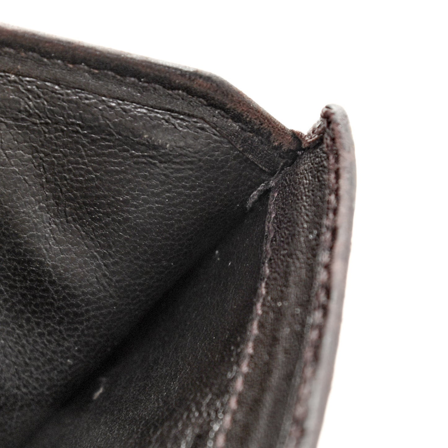 Guccissima Metal Bar French Flap Wallet Dark Chocolate