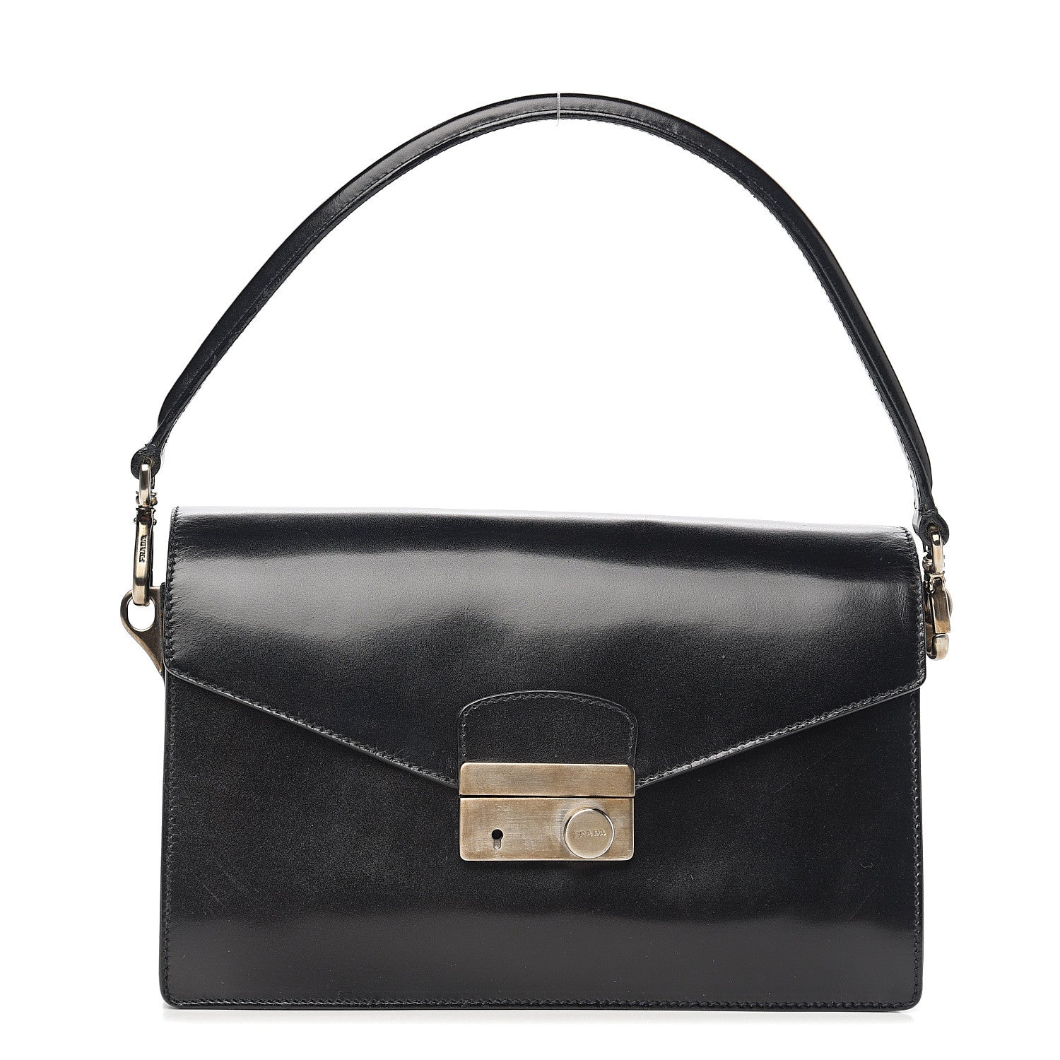 Prada Vitello Sound Shoulder Bag Black 1 of 8