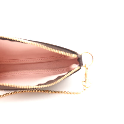 Louis Vuitton Damier Ebene 2020 Christmas Animation Big Wheel Mini Pochette Accessories Rose Ballerine 5 of 8