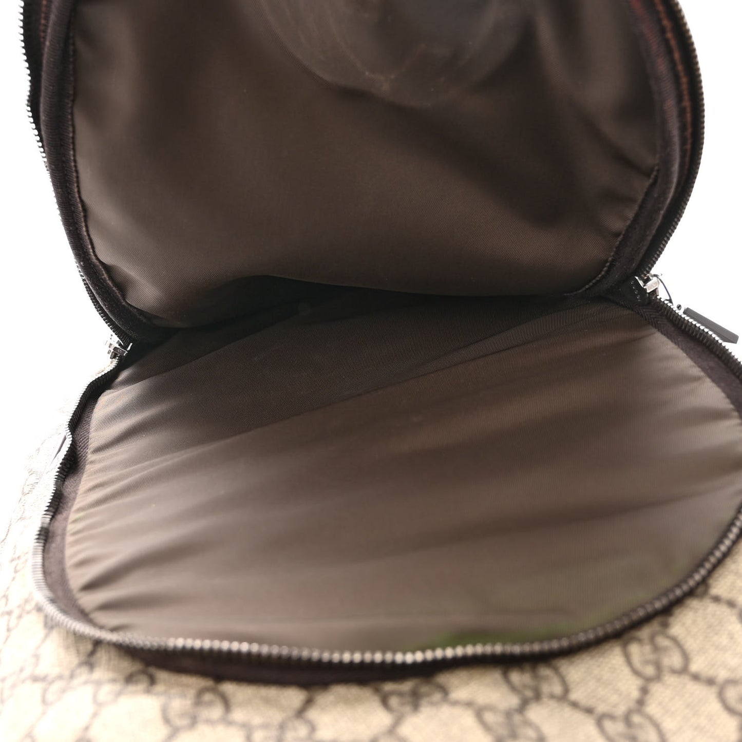 GG Plus Monogram Interlocking G Medium Backpack Dark Brown