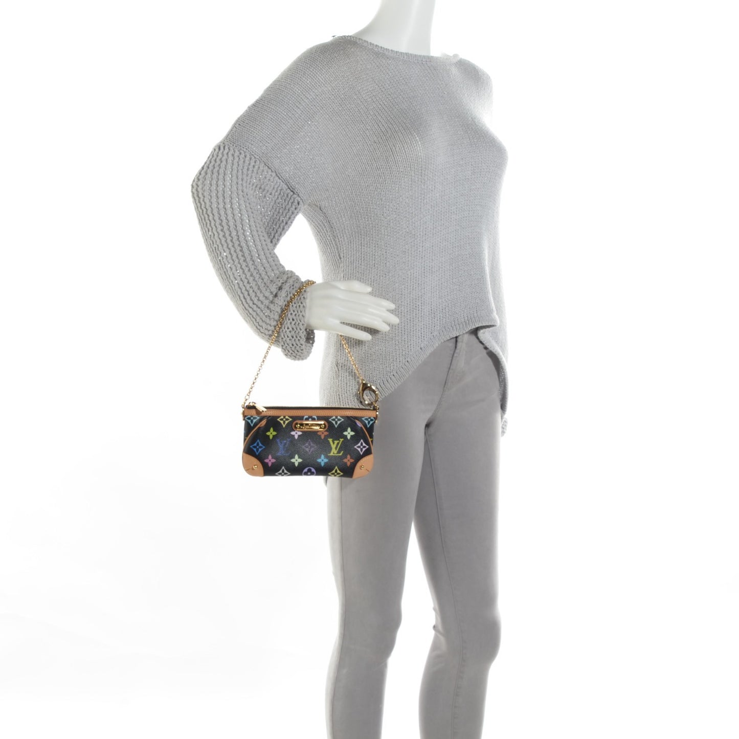 Monogram Multicolor Pochette Milla MM Black