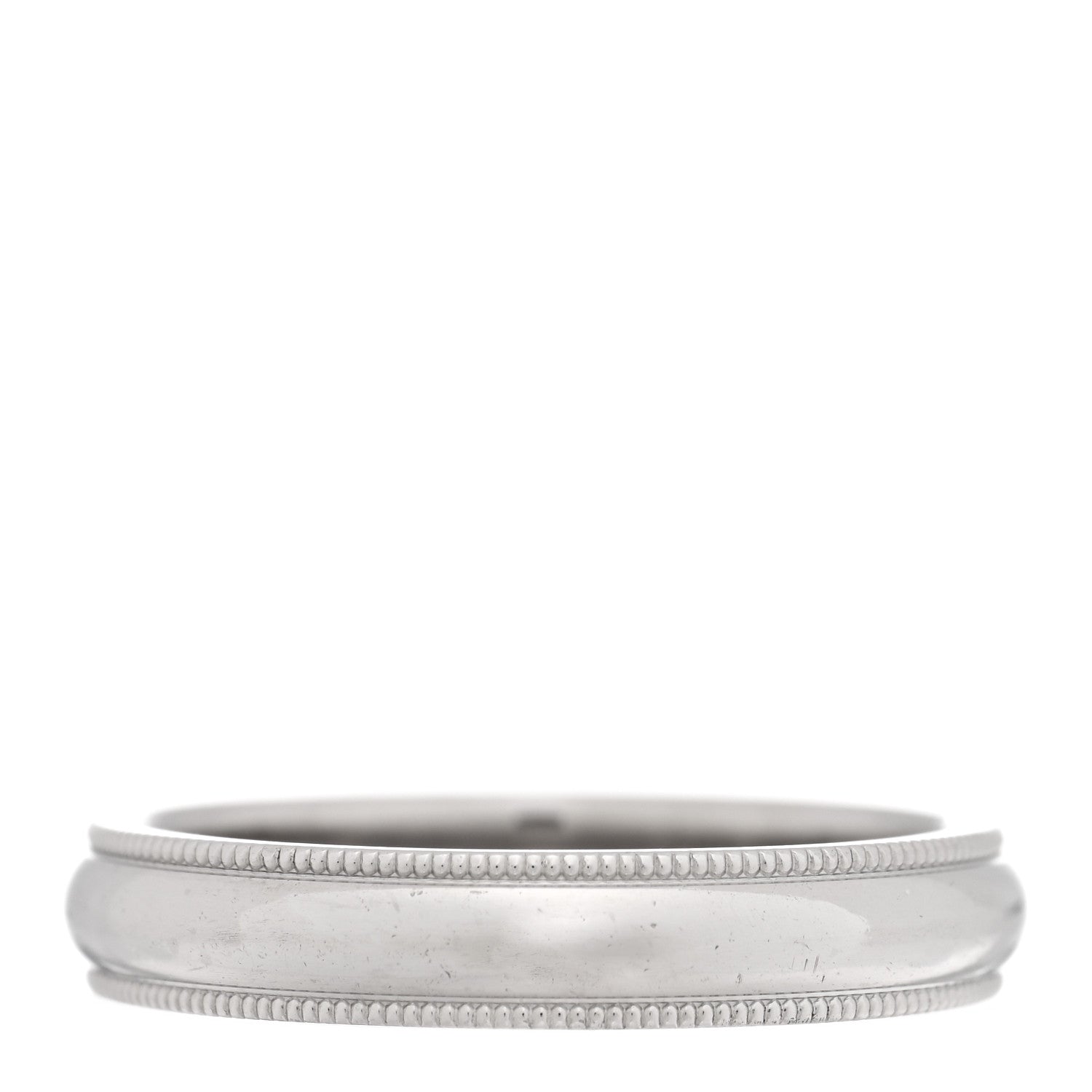 Harry Winston Platinum Milgrain Wedding Band Ring 58 8.5 3 of 4