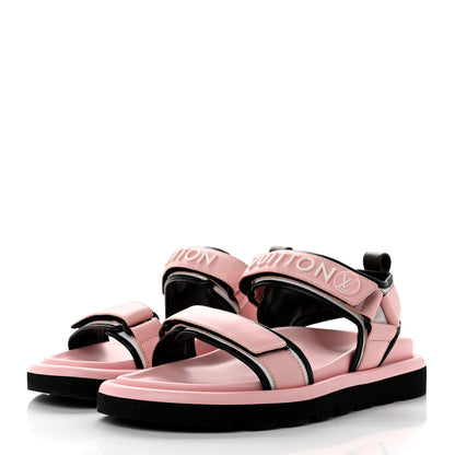 Louis Vuitton Calfskin Pool Pillow Flat Comfort Sandals 40 Rose Clair Pink 3 of 8