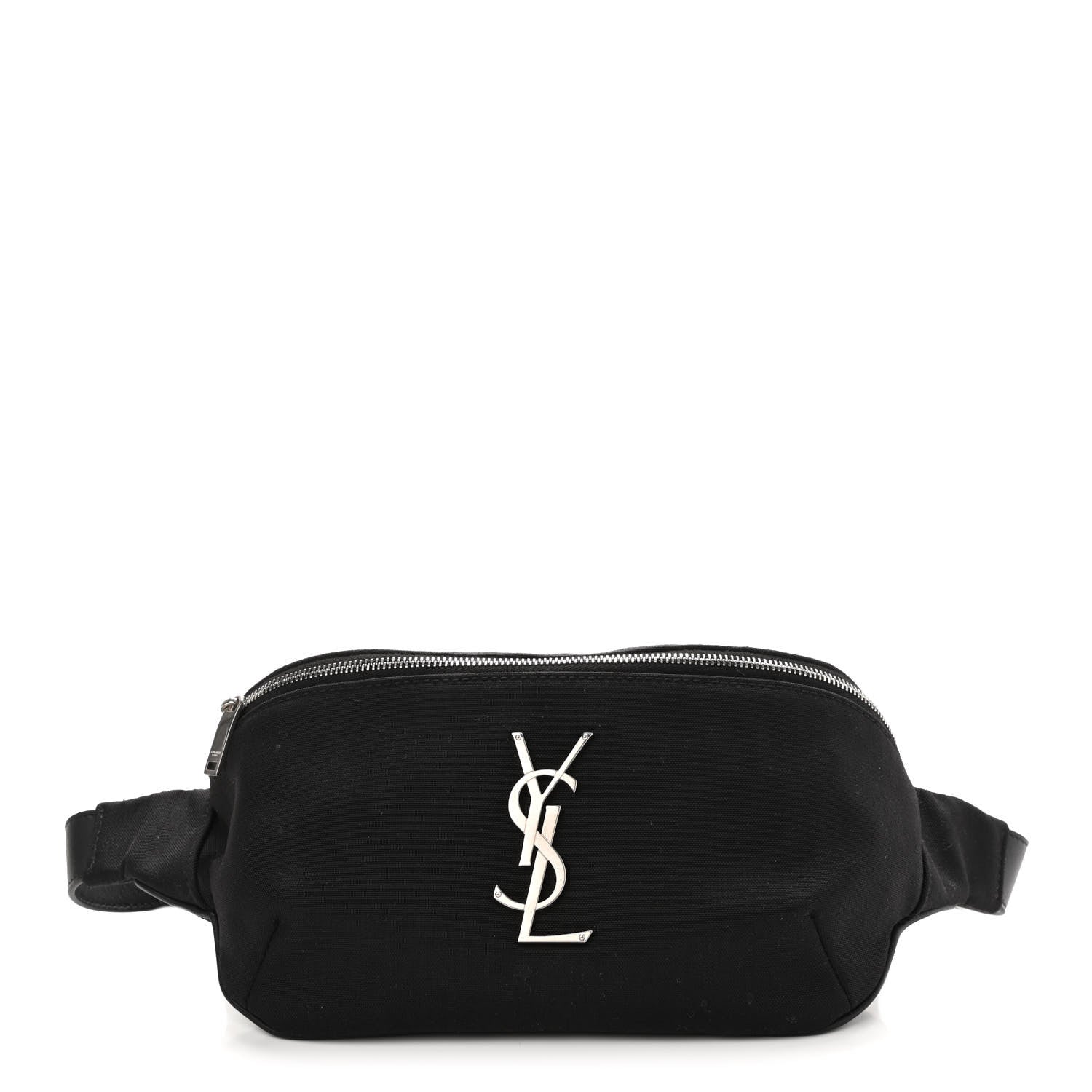 Saint Laurent Canvas Monogram Belt Bag Black 1 of 10