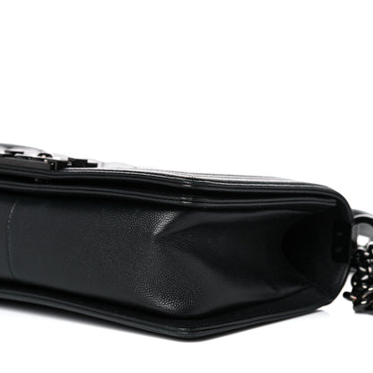 Chanel Caviar Quilted Medium Boy Flap So Black 9 of 10