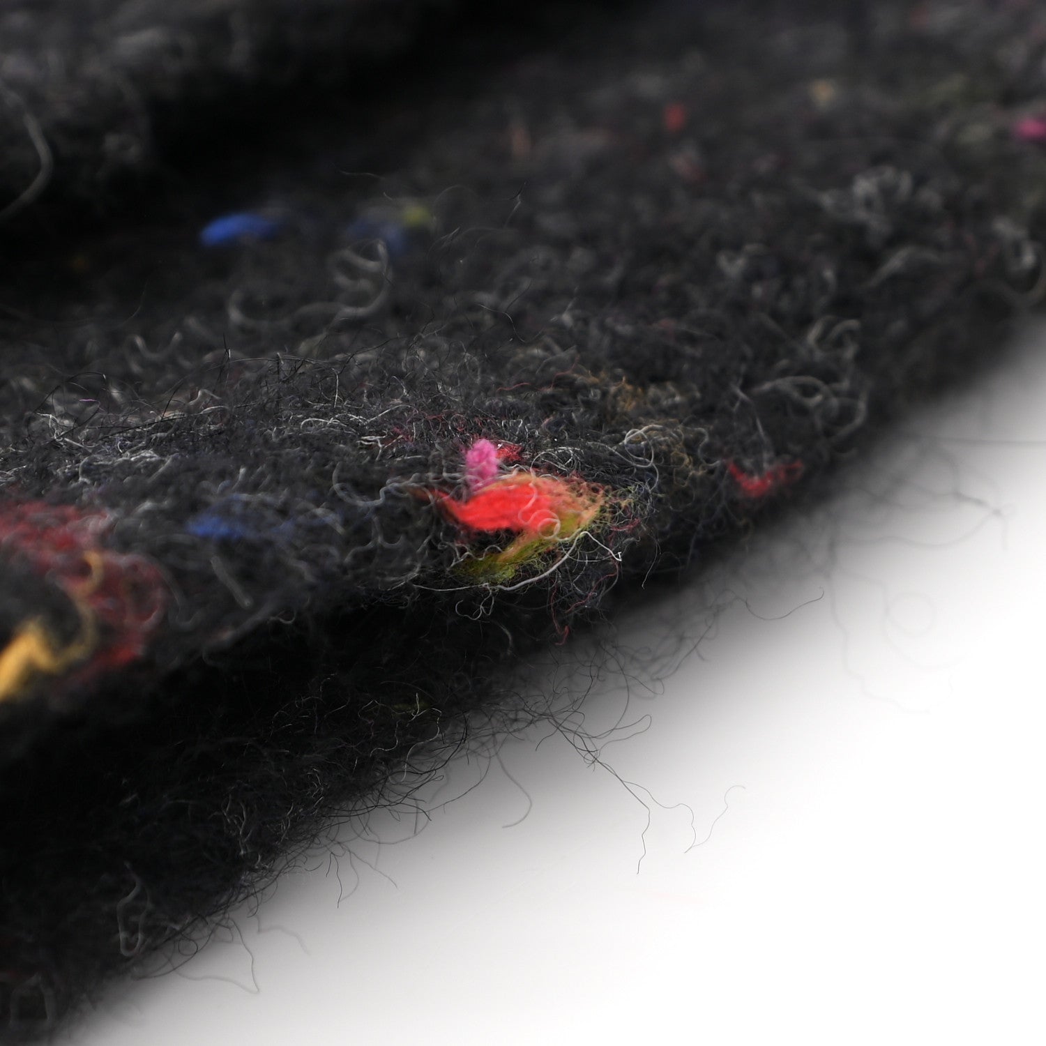 Chanel Wool Alpaca CC Coco Chanel Scarf Charcoal Multicolor 4 of 6