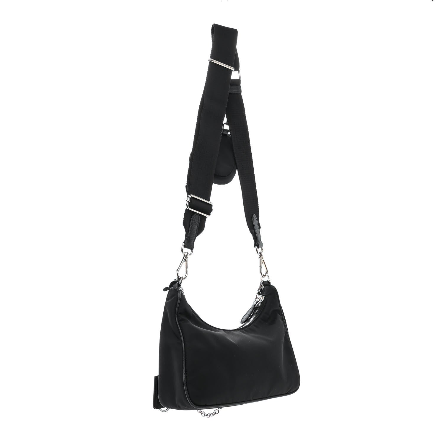 Prada Nylon Re-Edition 2005 Shoulder Bag Black 3 of 12