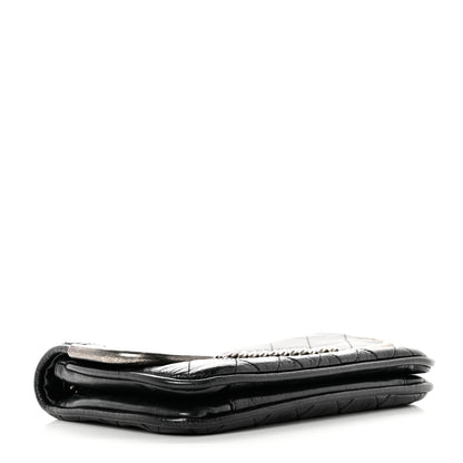 Chanel Glazed Calfskin Quilted Metal Chain Flap Black 3 of 8