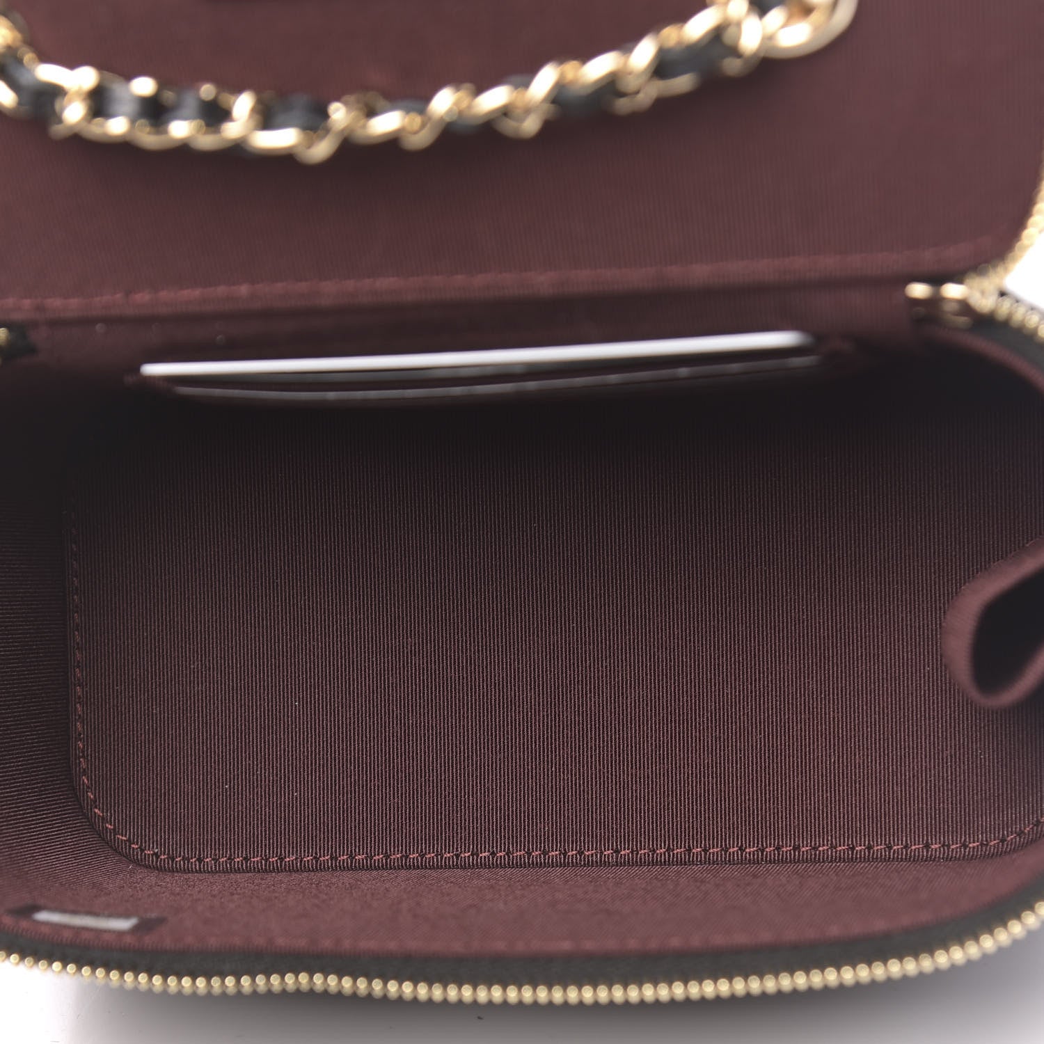 Chanel Lambskin Quilted Small Vanity Case With Chain Black 5 of 11