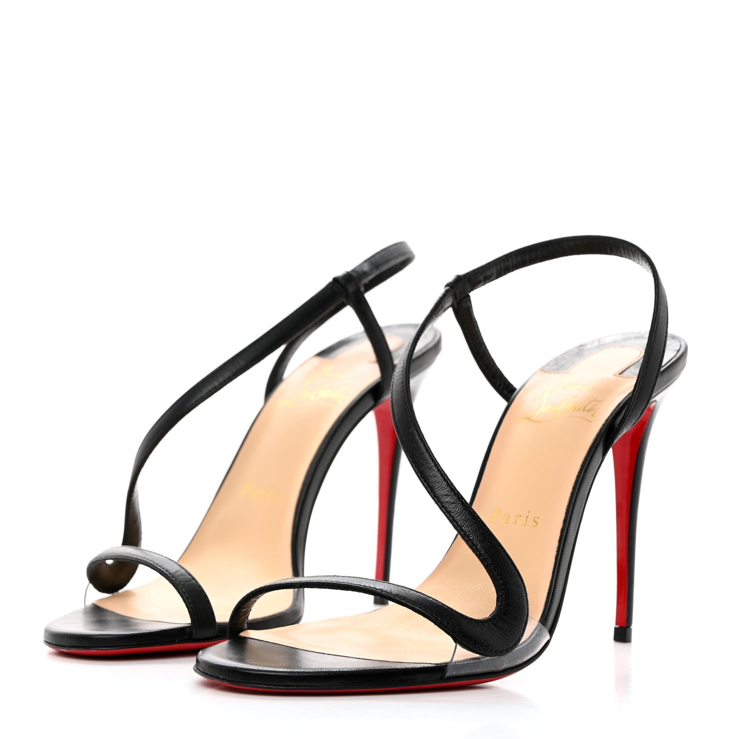 Nappa Rosalie 100 Sandals 37.5 Black