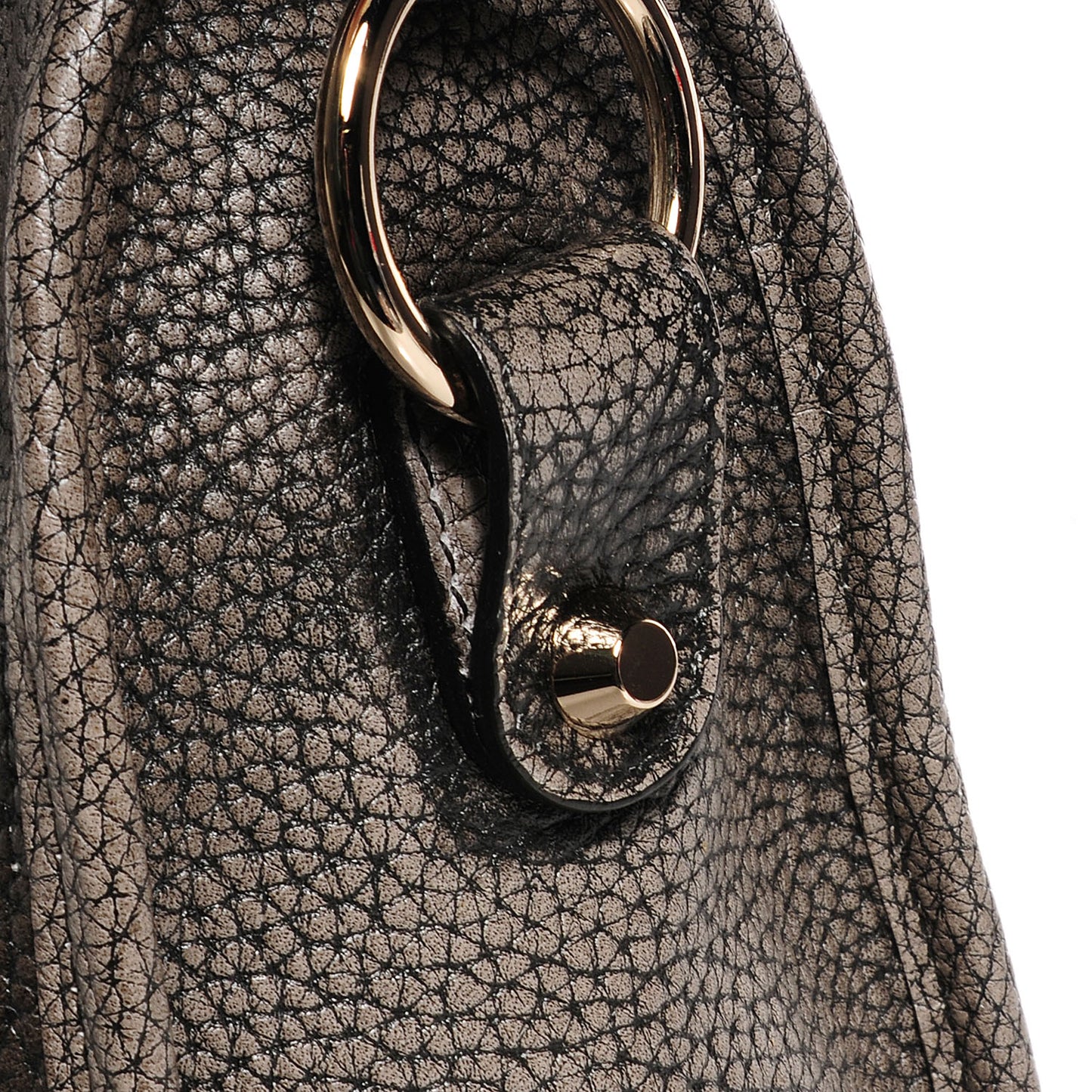 Grained Calfskin Classic Gold Hardware City Ombre Grey Gradient