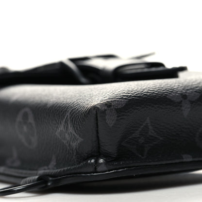 Louis Vuitton Monogram Eclipse Saumur Slingbag Black 8 of 9