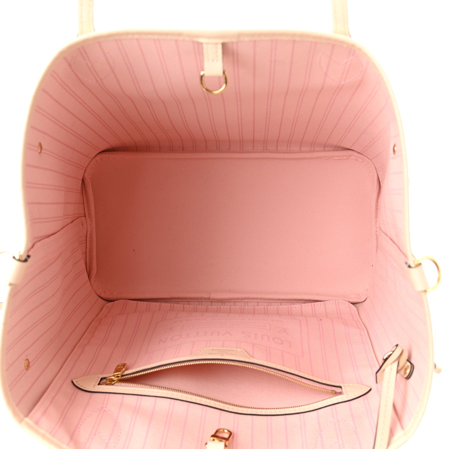 Louis Vuitton Damier Azur Braided Neverfull MM Pink 6 of 10