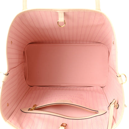 Louis Vuitton Damier Azur Braided Neverfull MM Pink 6 of 10