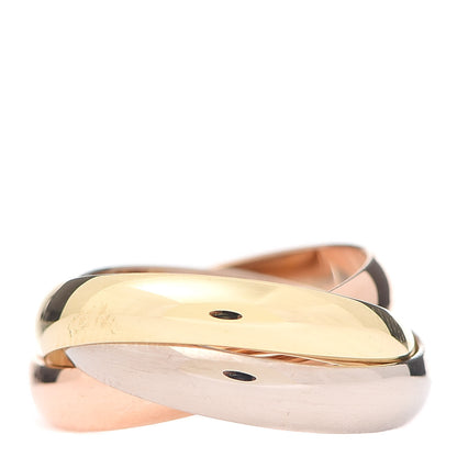 Cartier 18K Pink Yellow White Gold Classic Trinity Ring 49 4.75 3 of 5