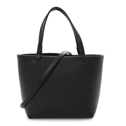 The Row Grained Calfskin Small Park Tote Black 1 of 9
