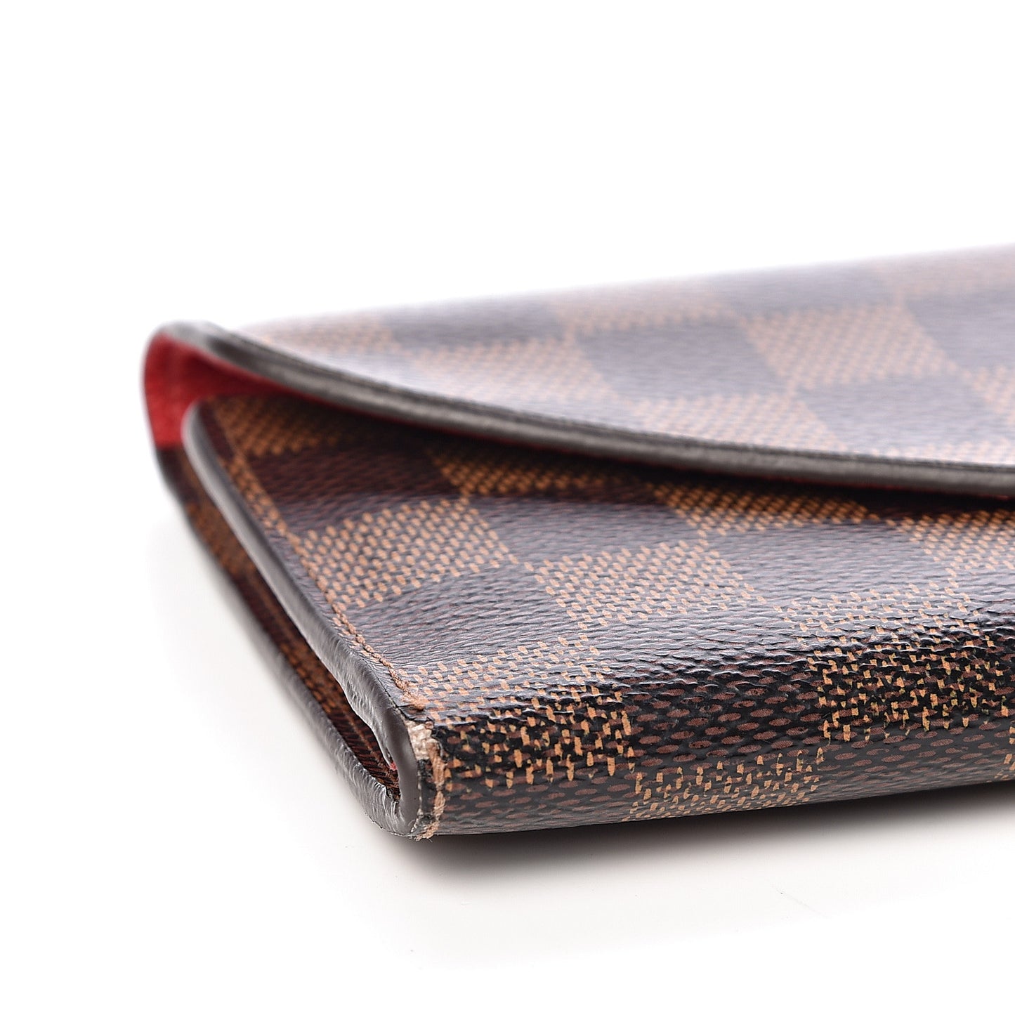 Damier Ebene Josephine Wallet Red