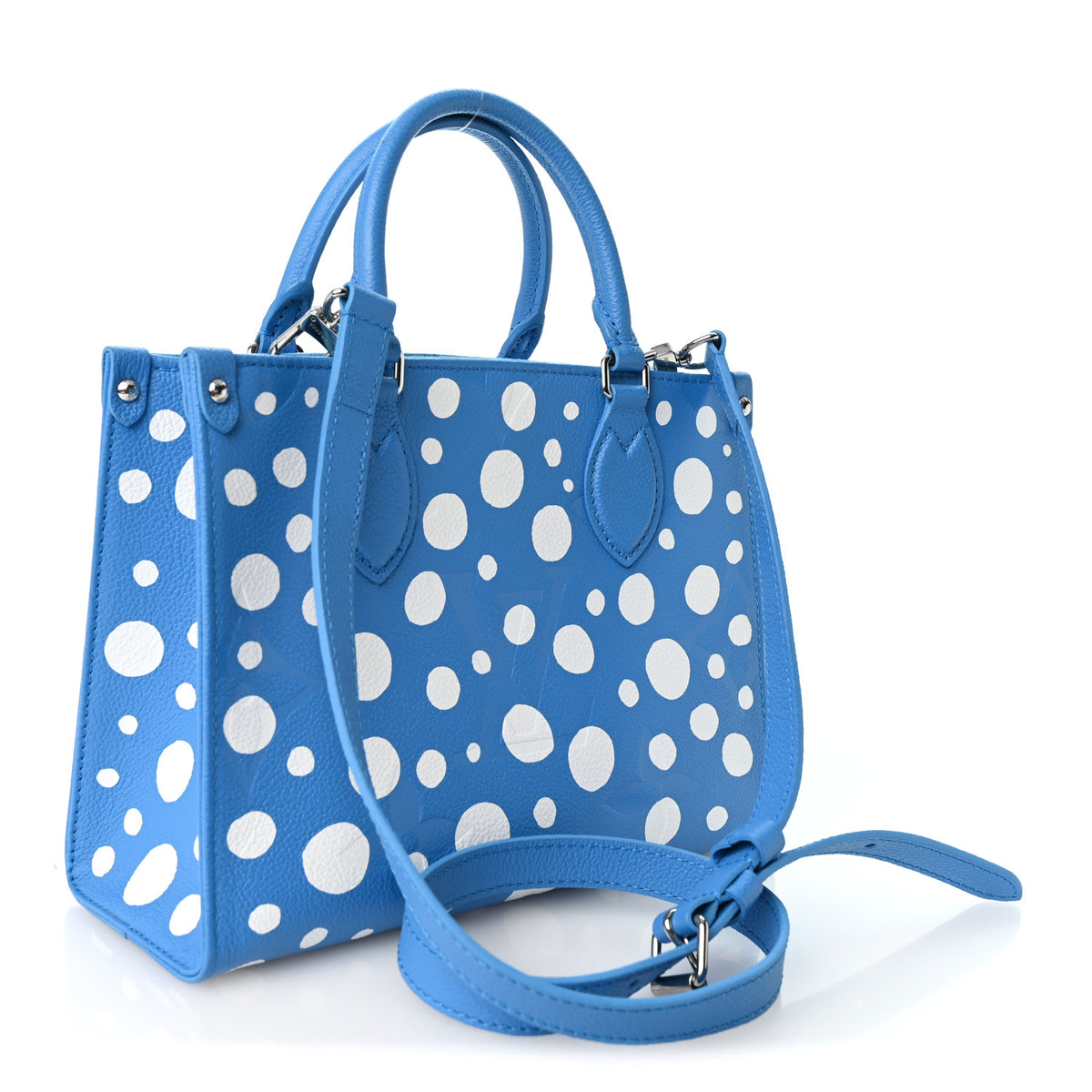 LV X YK Empreinte Infinity Dots Onthego PM Blue White