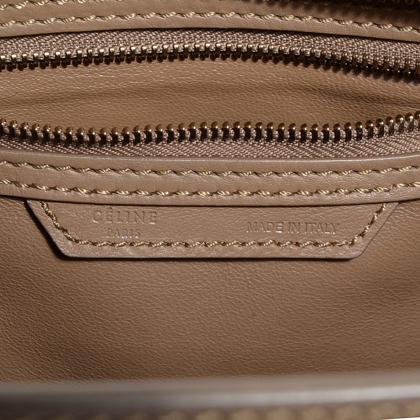 Smooth Calfskin Micro Luggage Camel